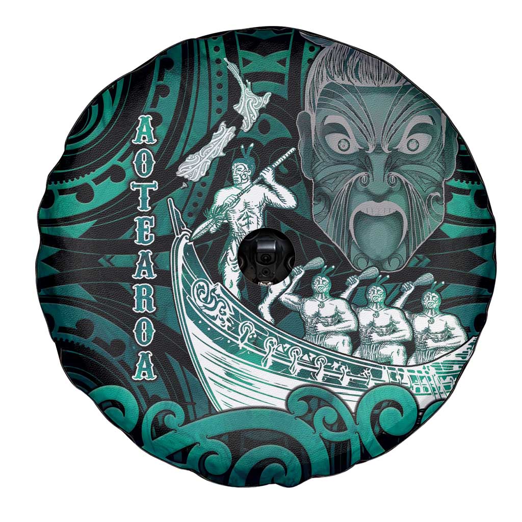 New Zealand Waka Racing Spare Tire Cover Maori Warriors