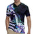 Polynesian Art Tattoo Rugby Jersey Plumeria Flowers Turquoise Gradient