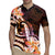 Polynesian Art Tattoo Rugby Jersey Plumeria Flowers Peach Gradient