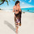 Polynesian Art Tattoo Sarong Plumeria Flowers Peach Gradient