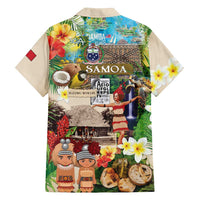 Samoa Culture Family Matching Off Shoulder Maxi Dress and Hawaiian Shirt Embracing The Spirit