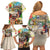 Samoa Culture Family Matching Off Shoulder Short Dress and Hawaiian Shirt Embracing The Spirit