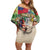 Samoa Culture Family Matching Off Shoulder Short Dress and Hawaiian Shirt Embracing The Spirit