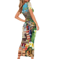 Samoa Culture Family Matching Short Sleeve Bodycon Dress and Hawaiian Shirt Embracing The Spirit