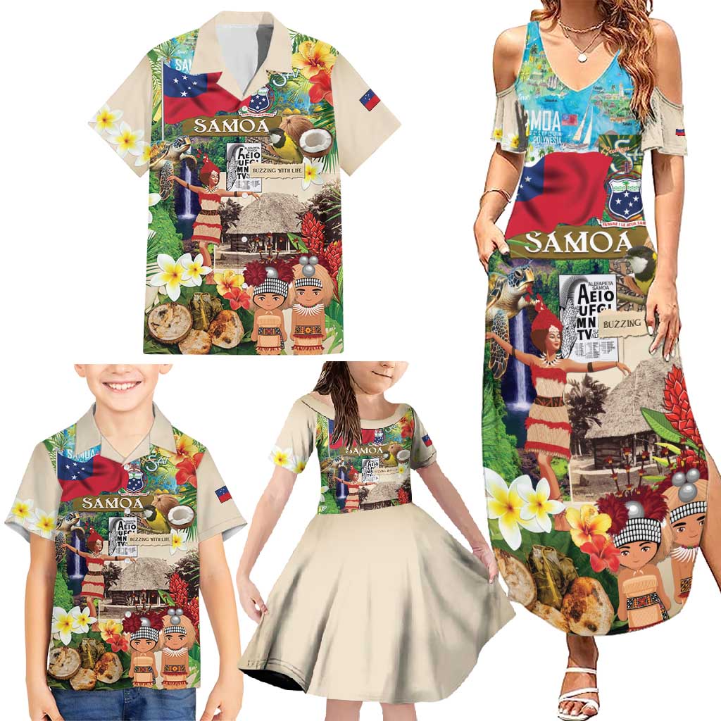 Samoa Culture Family Matching Summer Maxi Dress and Hawaiian Shirt Embracing The Spirit