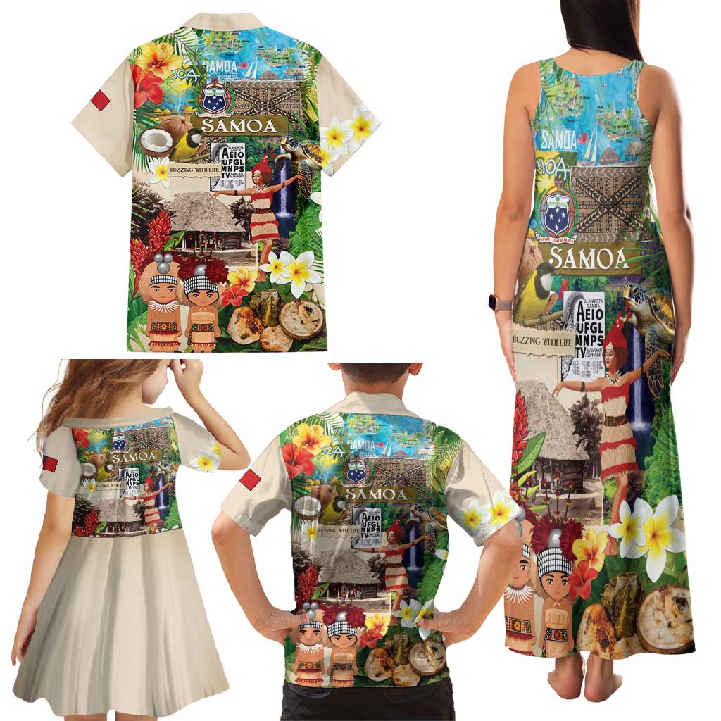 Samoa Culture Family Matching Tank Maxi Dress and Hawaiian Shirt Embracing The Spirit