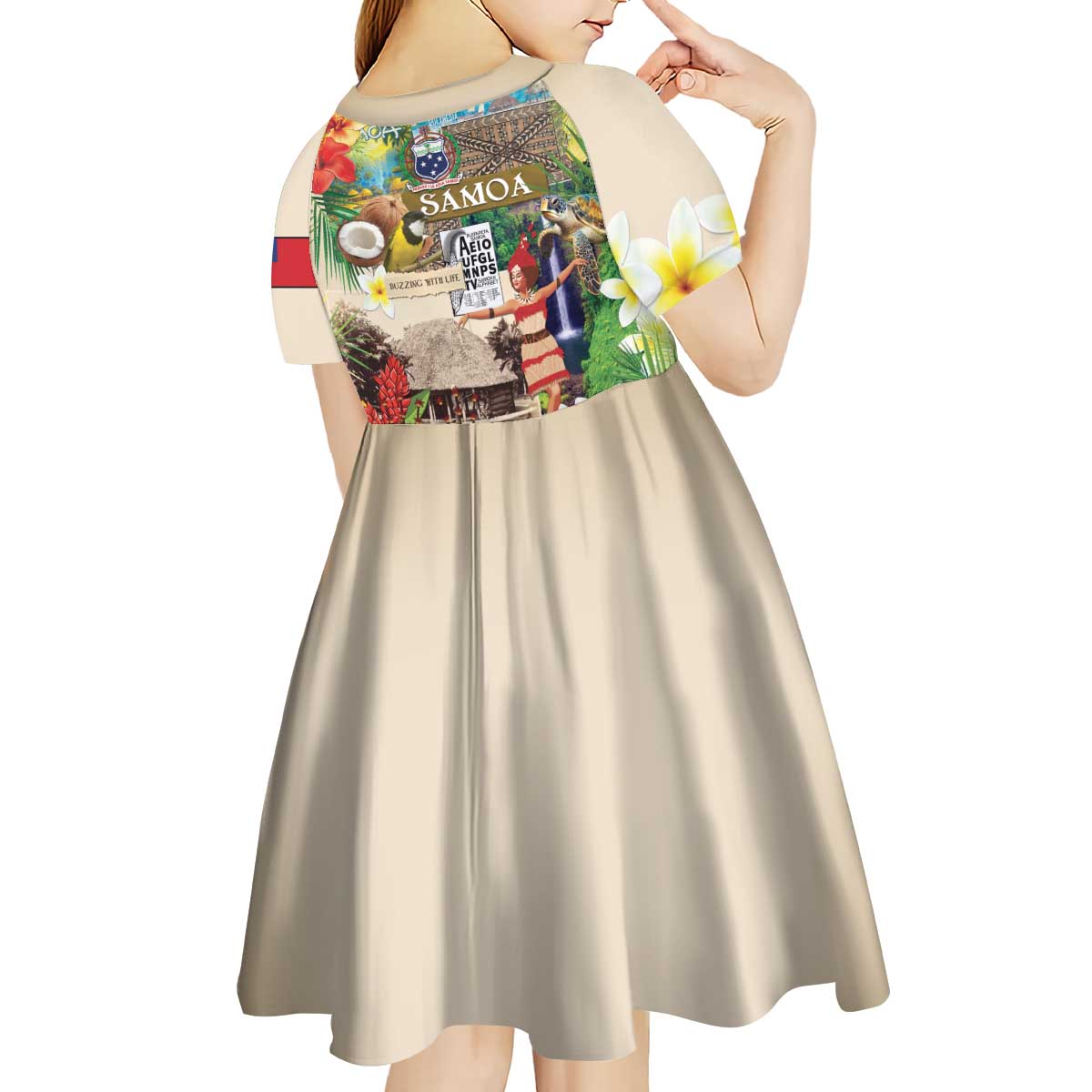 Samoa Culture Kid Short Sleeve Dress Embracing The Spirit