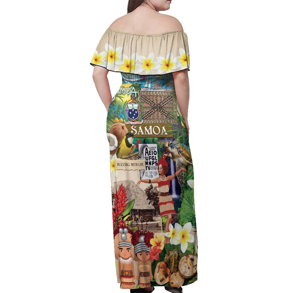Samoa Culture Off Shoulder Maxi Dress Embracing The Spirit