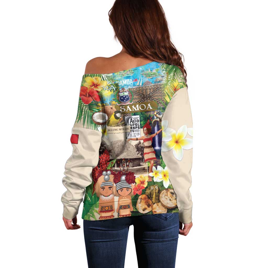 Samoa Culture Off Shoulder Sweater Embracing The Spirit