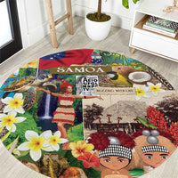 Samoa Culture Round Carpet Embracing The Spirit