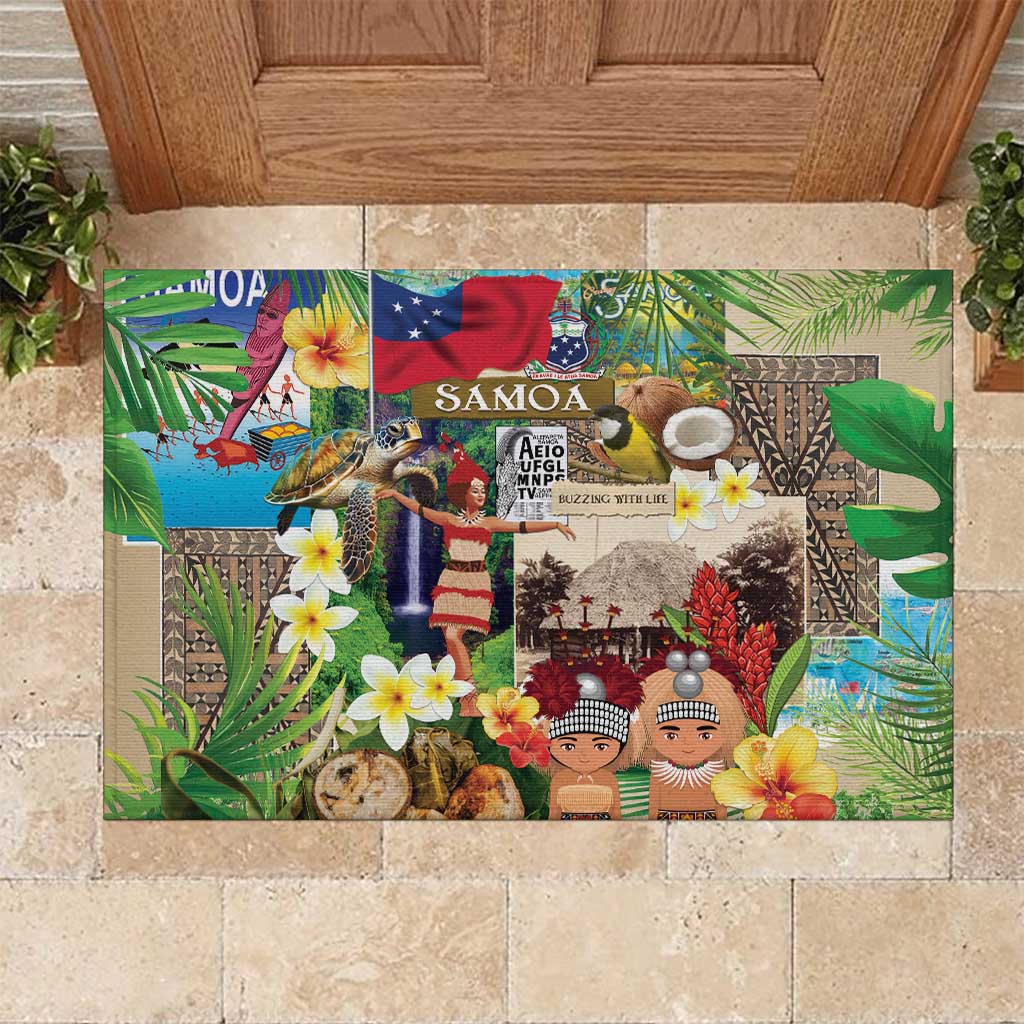 Samoa Culture Rubber Doormat Embracing The Spirit
