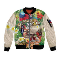 Samoa Culture Sleeve Zip Bomber Jacket Embracing The Spirit
