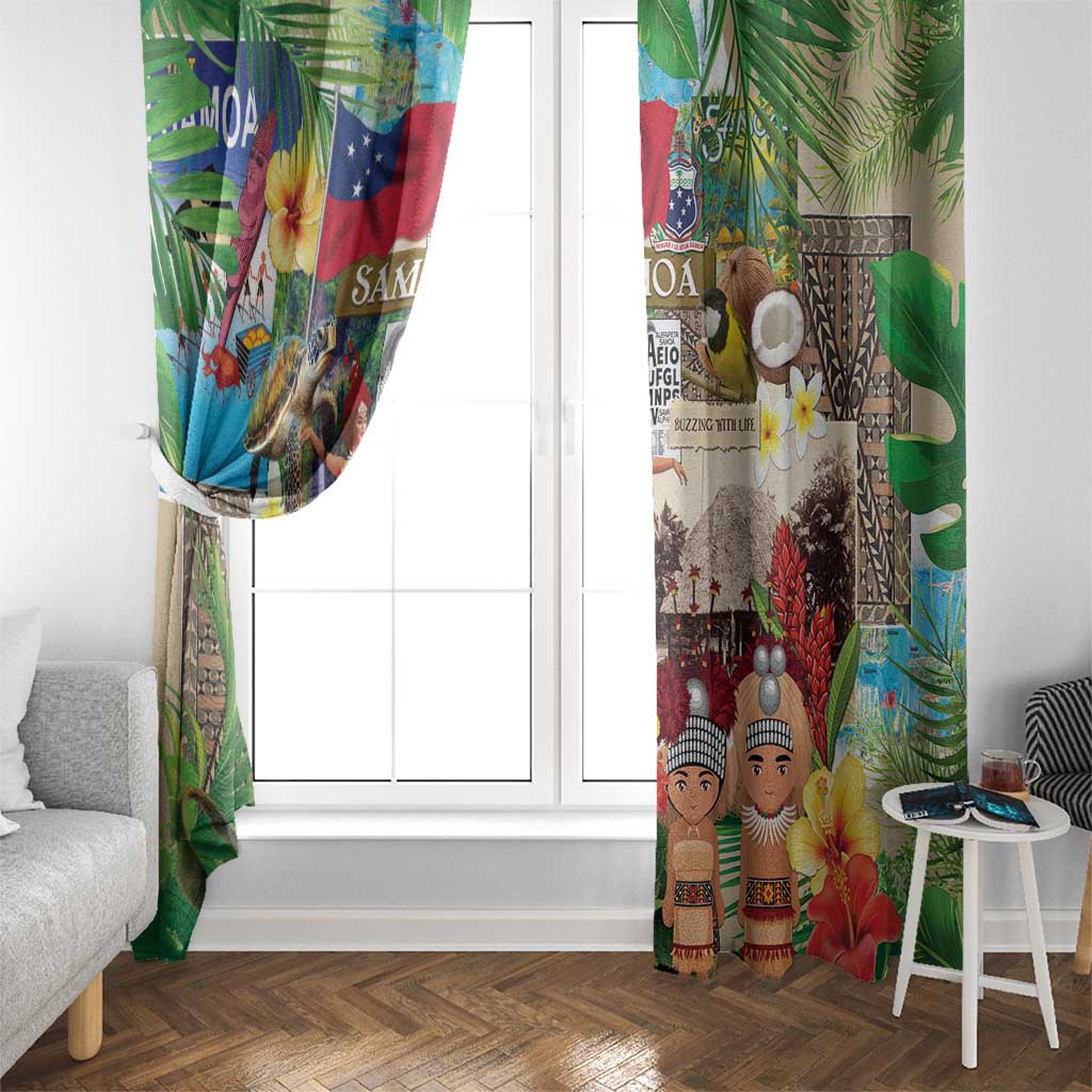 Samoa Culture Window Curtain Embracing The Spirit