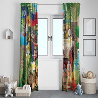 Samoa Culture Window Curtain Embracing The Spirit