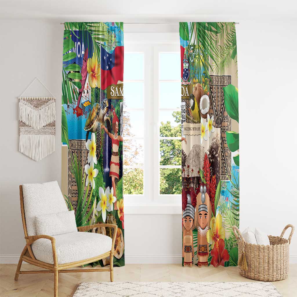 Samoa Culture Window Curtain Embracing The Spirit