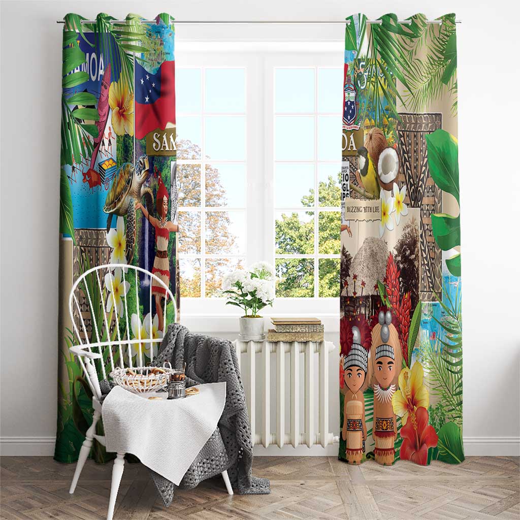 Samoa Culture Window Curtain Embracing The Spirit