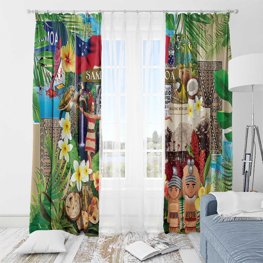 Samoa Culture Window Curtain Embracing The Spirit