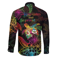 Hawaii Pride Family Matching Off The Shoulder Long Sleeve Dress and Hawaiian Shirt Aloha Is Aloha LT05 - Polynesian Pride