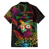 Hawaii Pride Family Matching Off Shoulder Short Dress and Hawaiian Shirt Aloha Is Aloha