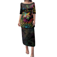 Hawaii Pride Family Matching Puletasi and Hawaiian Shirt Aloha Is Aloha LT05 Mom's Dress Colorful - Polynesian Pride
