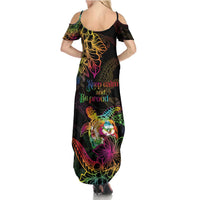 Hawaii Pride Family Matching Summer Maxi Dress and Hawaiian Shirt Aloha Is Aloha