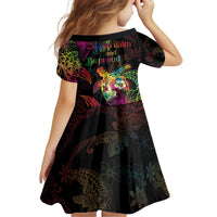 Hawaii Pride Kid Short Sleeve Dress Aloha Is Aloha