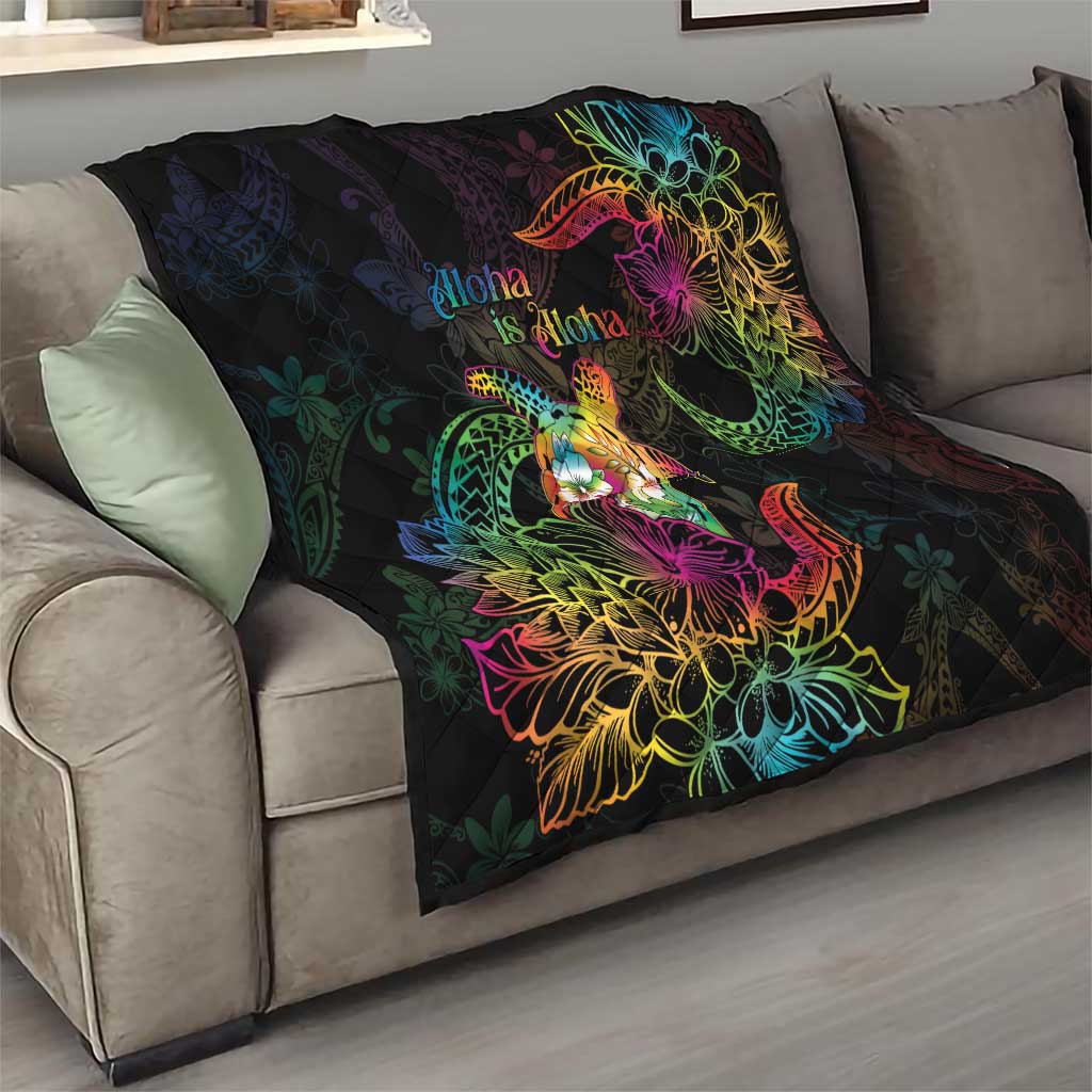Hawaii Pride Quilt Aloha Is Aloha