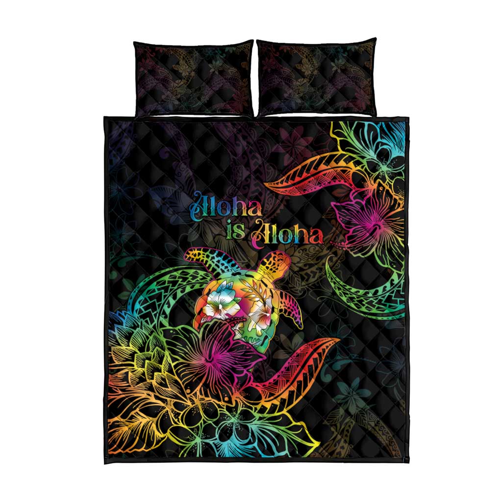 Hawaii Pride Quilt Bed Set Aloha Is Aloha