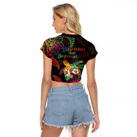 Hawaii Pride Raglan Cropped T Shirt Aloha Is Aloha