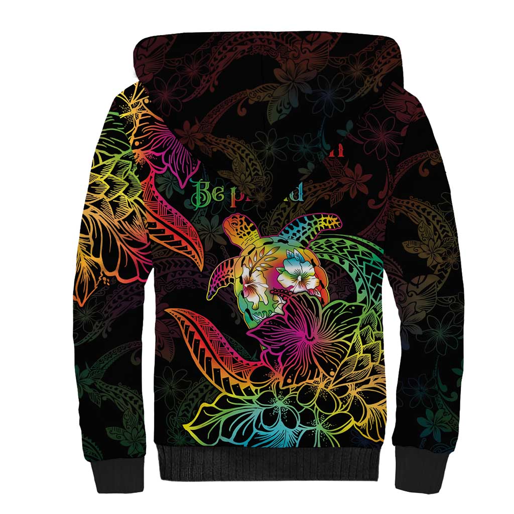 Hawaii Pride Sherpa Hoodie Aloha Is Aloha