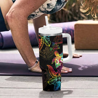 Hawaii Pride Tumbler With Handle Aloha Is Aloha