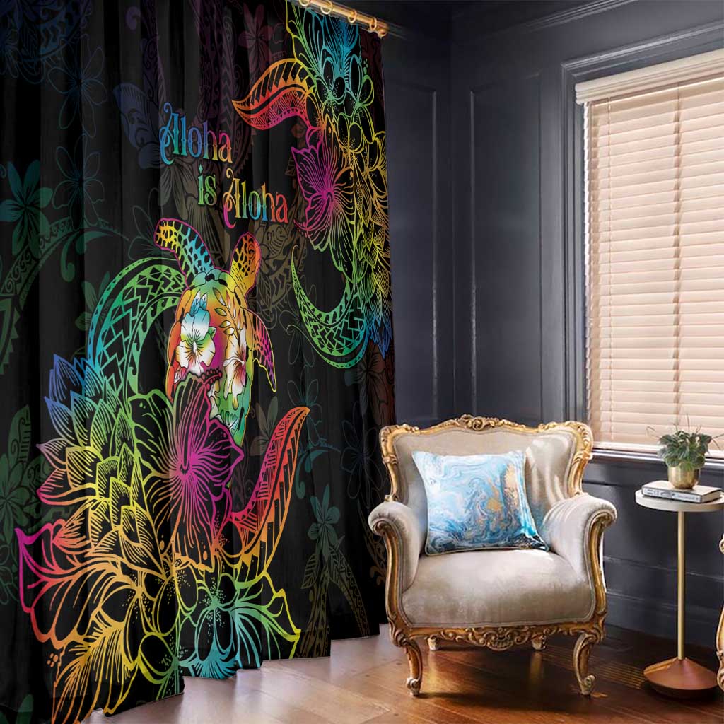 Hawaii Pride Window Curtain Aloha Is Aloha