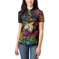 Hawaii Pride Women Polo Shirt Aloha Is Aloha