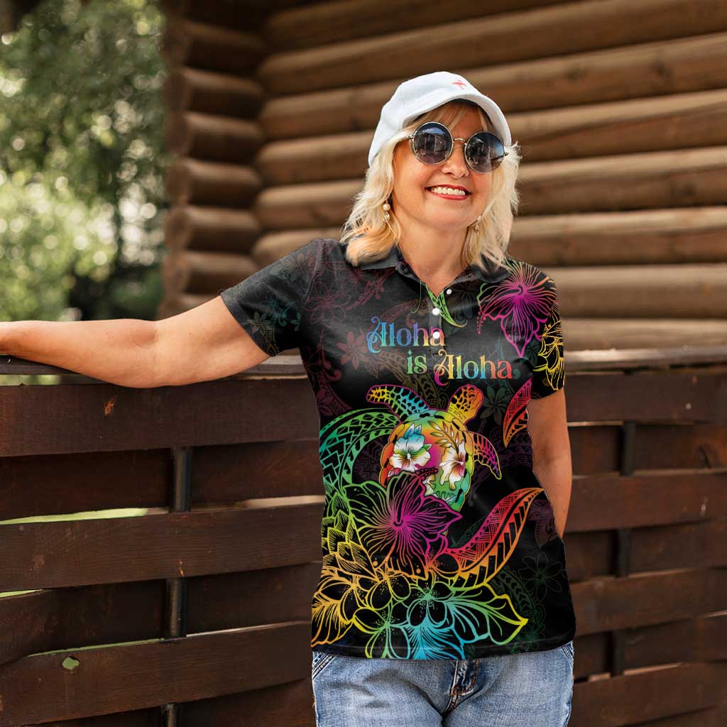 Hawaii Pride Women Polo Shirt Aloha Is Aloha