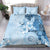 Hawaii Tapa Pattern With Blue Hibiscus Bedding Set