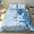 Hawaii Tapa Pattern With Blue Hibiscus Bedding Set