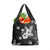 Hawaii Tapa Pattern With Black Hibiscus Grocery Bag