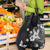 Hawaii Tapa Pattern With Black Hibiscus Grocery Bag