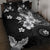 Hawaii Tapa Pattern With Black Hibiscus Quilt Bed Set