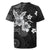 Hawaii Tapa Pattern With Black Hibiscus Rugby Jersey