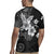 Hawaii Tapa Pattern With Black Hibiscus Rugby Jersey