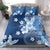 Hawaii Tapa Pattern With Navy Hibiscus Bedding Set