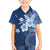 Hawaii Tapa Pattern With Navy Hibiscus Hawaiian Shirt