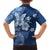 Hawaii Tapa Pattern With Navy Hibiscus Hawaiian Shirt