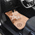 Hawaii Tapa Pattern With Brown Hibiscus Car Mats