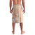 Hawaii Tapa Pattern With Brown Hibiscus Lavalava