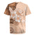 Hawaii Tapa Pattern With Brown Hibiscus Rugby Jersey