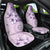 Hawaii Tapa Pattern With Violet Hibiscus Car Seat Cover