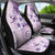 Hawaii Tapa Pattern With Violet Hibiscus Car Seat Cover