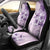 Hawaii Tapa Pattern With Violet Hibiscus Car Seat Cover